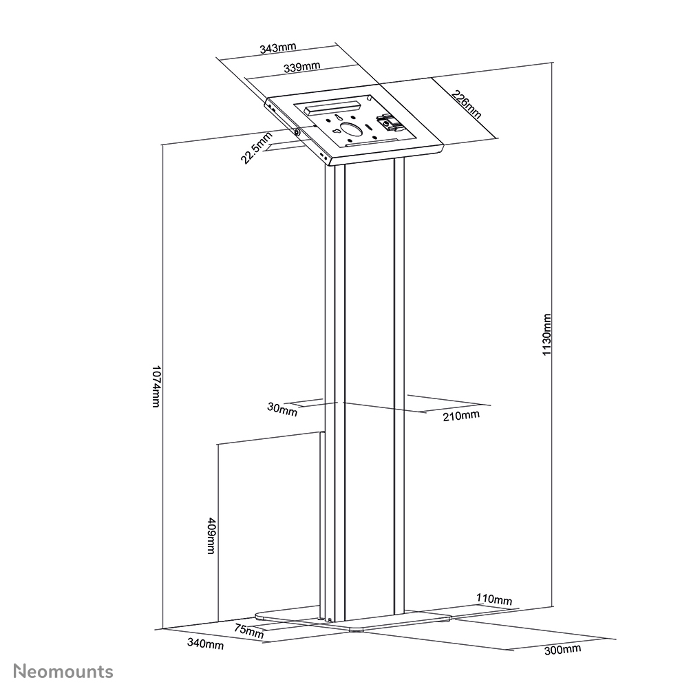 Neomounts by Newstar Tablet-Bodenständer